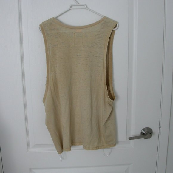 Camel Distressed Crop Top - Picture 2 of 3